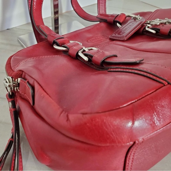 Coach Bonnie Soho Red Shoulder Bag No 12695 - Picture 8 of 16